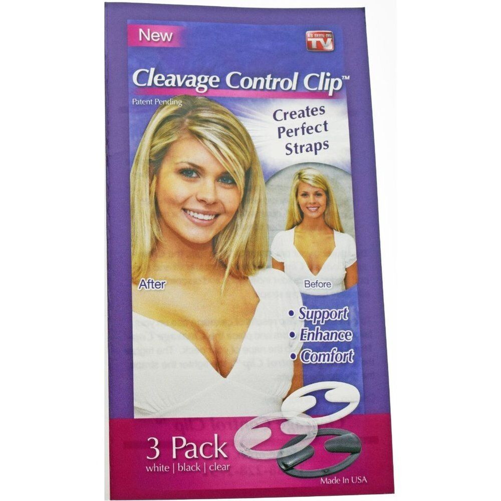 Cleavage Control Clips 3 Pack Bra Strap Accessory Control Positioning